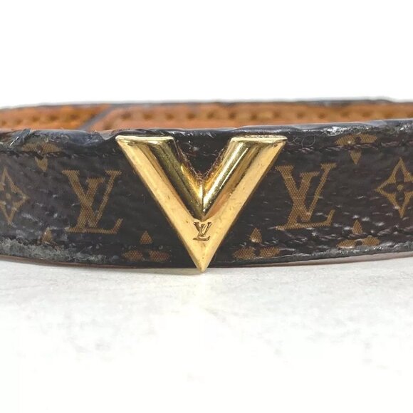 LOUIS VUITTON M6042F Monogram Bracelet-Essential V Bangle Bracelet - Picture 9 of 12